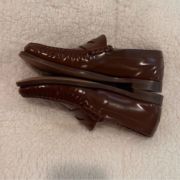 J Crew Classic Brown Loafers EUC 11 - Picture 2 of 3